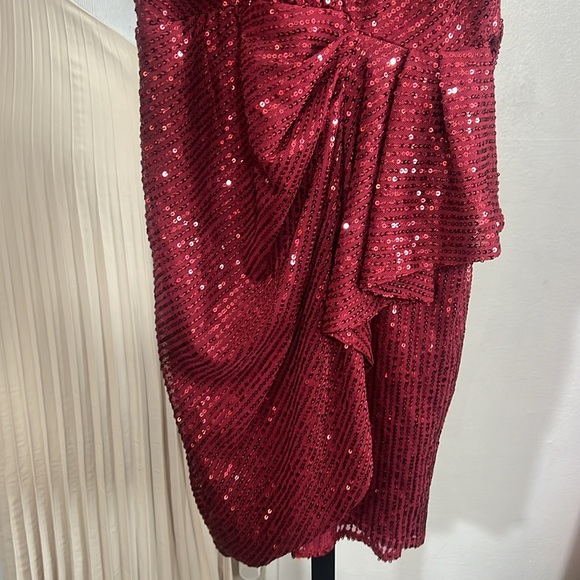 Women V Neck Party Dress‎ Sleeveless, Sexy Sequins Dress, Ladies Dress Mini - Picture 5 of 6